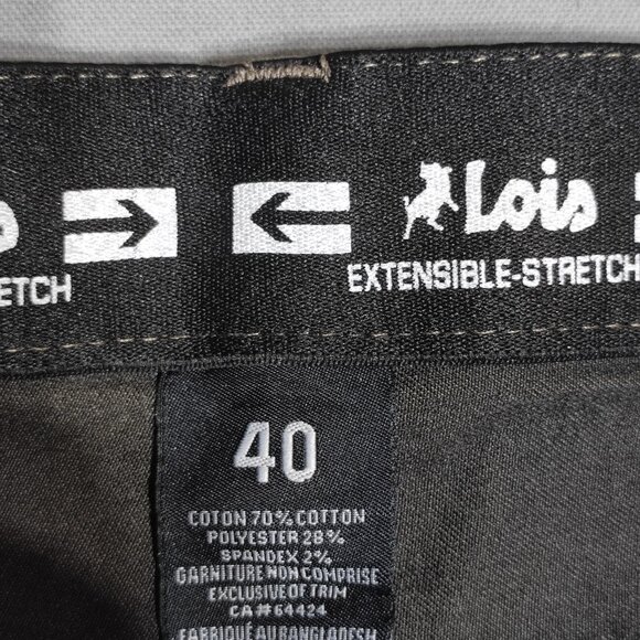 Lois Brad jeans men's size 40X29 olive green colour slim leg stretch NWT - Picture 7 of 13